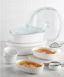 Corningware French White 10-Pc. Bakeware Set