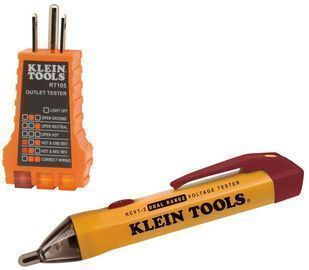 Klein Tools Dual Range NCVT + RT105 Outlet Tester