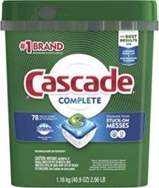 Cascade Complete ActionPacs Dishwasher Detergent -78ct