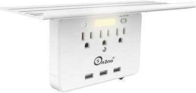On2no 3 Outlet Wall Shelf w/ 3 USB Ports
