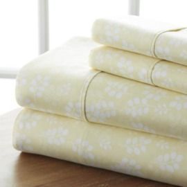 Becky Cameron 4-Piece Floral Microfiber Sheet Set - Full