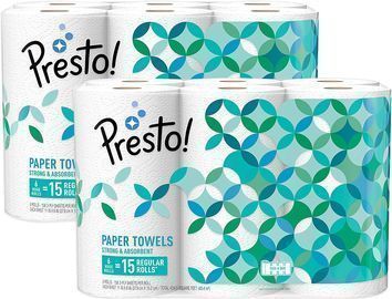 Presto! 12 Count Flex-a-Size Paper Towels, Huge Roll