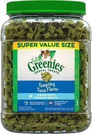 Greenies Feline Natural Dental Care Cat Treats 21-Oz. Tub