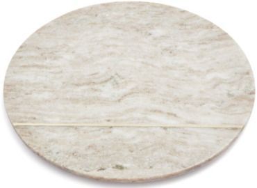 12 Beige Marble Round Cheese Board
