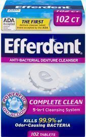 Efferdent Denture Cleanser 102 Tablets