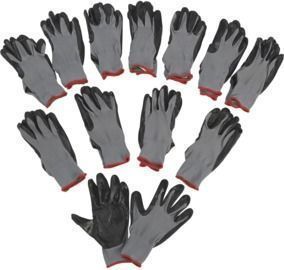 Ironton Nitrile-Coated Work Gloves 12 Pairs