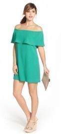 Charles Henry Off the Shoulder Dress