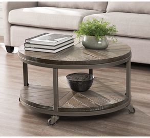 Brien Wheel Coffee Table with Storage