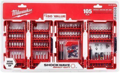 Milwaukee SHOCKWAVE Impact-Duty Steel Driver Bit Set, 105pc