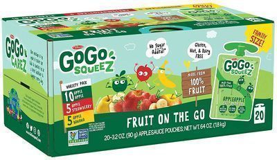 GoGo Squeez Applesauce on the Go 20-Pack