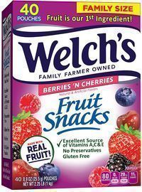 Welch's Fruit Snacks Berries 'n Cherries 40-Pack