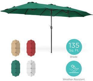 Rectangular Twin Market Patio Umbrella
