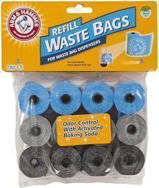 Arm & Hammer Disposable Waste Bag Refills 180-Pack
