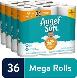 Angel Soft Toilet Paper 36-Mega Rolls