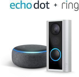 Ring Peephole Cam + Echo Dot (3rd Gen)