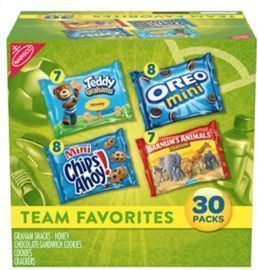 Nabisco Variety Pack Team Favorites Mix - 30 ct