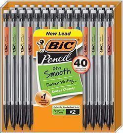 BIC Xtra-Smooth Mechanical Pencil, Medium Point, 40pk
