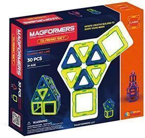 Magformers Classic Magnetic Building Blocks Set, 30pc