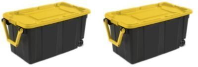 Sterilite 40 Gal. Wheeled Industrial Tote - 2pk