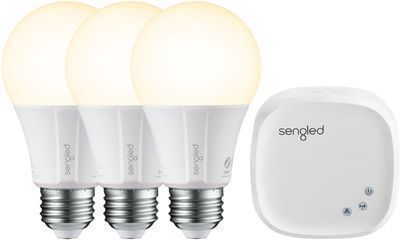 Sengled Smart LED A19 Starter Kit (3 Bulbs + 1 Hub, White Only)