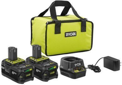 Ryobi 18V ONE+ Li-Ion 4.0Ah Battery Kit 2-Pack