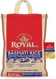 Authentic Royal Royal Basmati Rice, 15-Pound Bag
