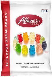 Albanese 5lb Bag World's Best 12 Flavor Gummi Bears