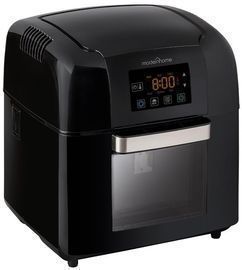 Premium 10Qt Black Digital Air Fryer Oven w/ Rotating Rotisserie