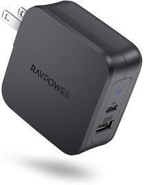 RAVPower 61W PD 3.0 2-Port Type-C Portable Wall Charger