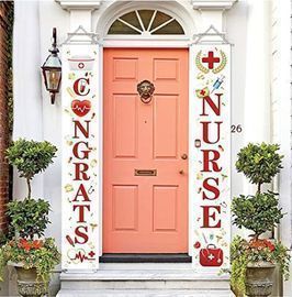 Nurse Graduation Porch Sign - Hanging Banners