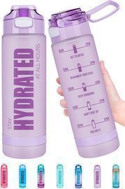 Fidus 22oz Motivational Water Bottle