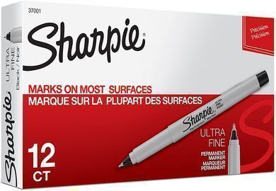 Sharpie Permanent Ultra-Fine Point Marker 12-Pack