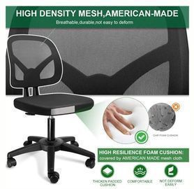 KOLLIEE Armless Mesh Office Chair