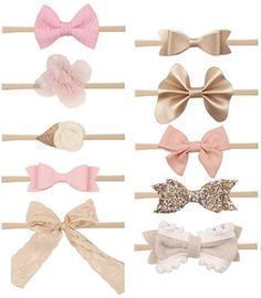 Set of 10 Infant Headbands