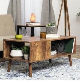 Wooden Mid-Century Modern Retro Coffee Accent Table