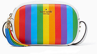 Kate Spade Kourtney Rainbow Stripe Camera Bag
