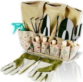 Scuddles Garden Tools Set - 8 Piece Heavy Duty Gardening Kit
