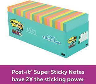 Post-it Super Sticky Notes, Miami Colors