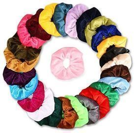 26 Velvet Scrunchies