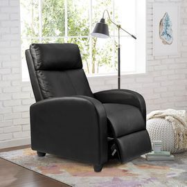 Walnew Faux Leather Home Theater Recliner w/ Massage