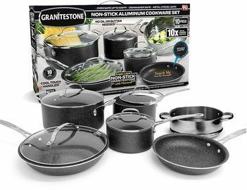 10-Piece Granite Stone Nonstick Pots & Pans Set