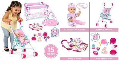 Kids 15-Piece Baby Doll Playset