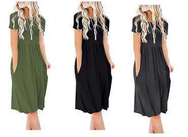 Women's Summer Casual Short Sleeve Dress