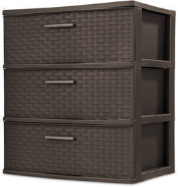 Sterilite 3 Drawer Wide Weave Tower