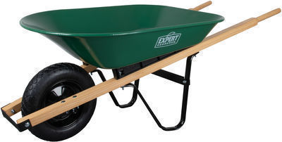 Expert Gardener Steel Wheelbarrow, 4 Cu. Ft.