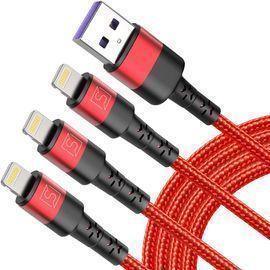 6 FT 3pk MFI Certified Apple Charging Cables