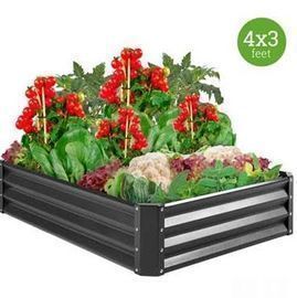 4x3x1ft Outdoor Metal Raised Garden Bed