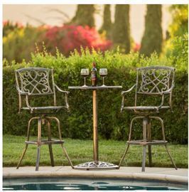 3-Piece Cast Aluminum Bistro Set