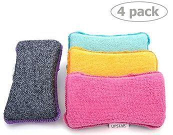 Microfiber Scrubber Sponge - 4pk