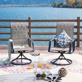 Sarvis Swivel Patio Dining Chair (Set of 2)